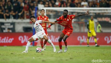 Duel Sengit Persija vs Bali United Berakhir Sama Kuat