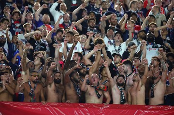 Kericuhan Suporter PSG Vs Atalanta