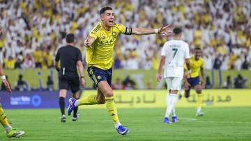 Al Nassr Vs Al Ahli: Ronaldo Cetak Gol