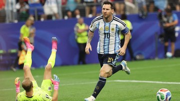 Hasil Argentina Vs Austria: Brace Bersejarah Messi Menangkan Albiceleste