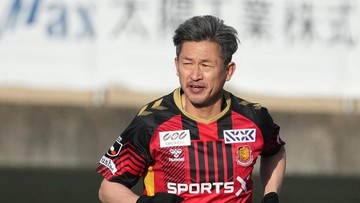 Kazuyoshi Miura 59 Tahun Cetak Brace